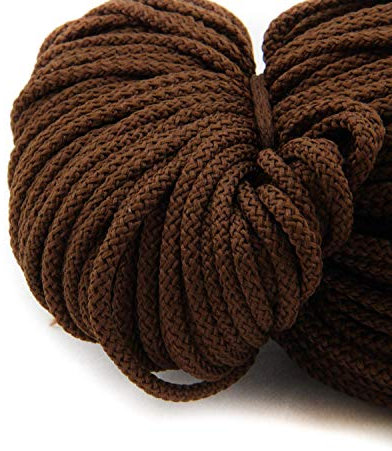 NTS Nähtechnik 100m Kordel, 100% Polyester, Farbauswahl, Breite: 3 mm (Dunkelbraun)