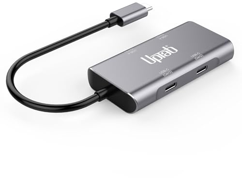 UPTab USB C Hub 4 Port 10G Multiport Adapter - 2 Port USB-C and 2 Port USB-A - (No Charging/Video) for MacBook Pro Air M3, M2, M1, iPad Pro M4, iPad Air, More Type C Devices
