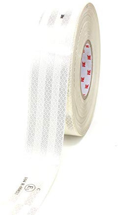 Finest Folia 3M Diamond Grade 983 Scotchlite Konturmarkierung 50mm Reflexfolie Reflexband (Weiß-10, 15 Meter)
