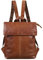 STILORD 'Charlie' Vintage Leather Backpack Brown Satchel for Women Men Unisex Daypack for 13,3 Inch MacBook Laptop Rucksack in Genuine Leather, Colour:Cognac Dark Brown