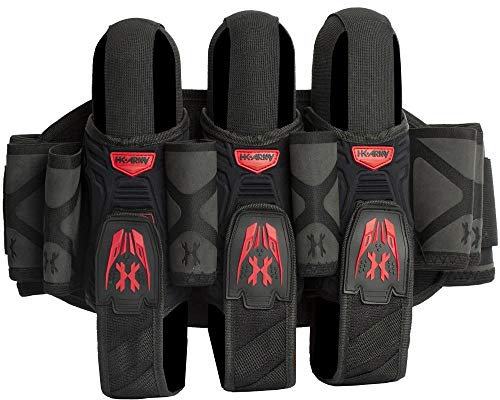 HK Army Magtek Paintball-Set, schwarz/rot, 3+2+4