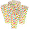 PEARL Cocktailhalme: 400 Retro Papier-Trinkhalme in 4 Farben, gestreift, lebensmittelecht (Papierhalme, Straws, Trinkflasche)