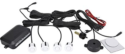 Madlife Garage PDC Parksensoren Rückfahrsystem Rückfahrwarner Einparkhilfe Ultraschallsensor Silber