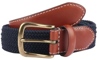 Dents Men’s Stretch Elastic Webbing Belt NAVY L