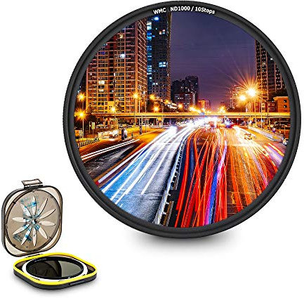 JJC 72 mm ND1000 ND Filter 10-Stop Neutral Graufilter für Nikon Z 24-70 mm F4 für Sony E PZ 18-105 mm F4 G FE 50 mm F1.2 Objektiv und andere Objektive mit 72 mm Filtergewinde