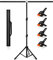 ManaPina Kit de Support de Toile de Fond Vert 1,5 x 2 m - Hauteur réglable - Portable - Petit Support de Fond de 2 x 2 m pour Streaming, Zoom, Youtube, Photographie, fête d'anniversaire, TIK Tok
