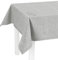 LILENO HOME Tischdecke abwaschbar [110x140cm] in Silber - Gesäumte Polypropylen Gewebe Tischdecke wasserdicht mit Fleckschutz