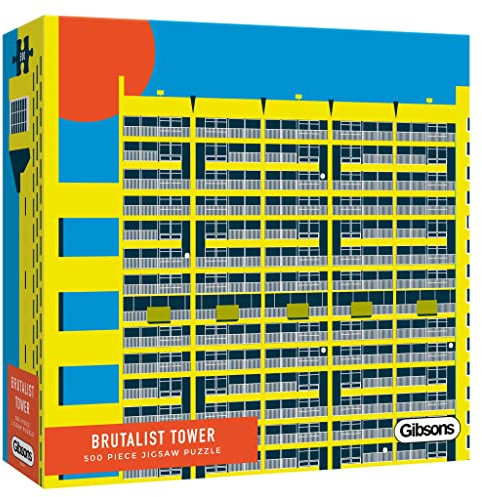Brutalist Tower | 500 Piece Jigsaw Puzzle | Urban Architecture | Sustainable Jigsaw Puzzle for Adults | Premium 100% Recycled Board | Great Gift for Adults | Gibsons Games