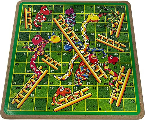 Snakes And Ladders Board Games For Kids And Adults Traditional Snakes and Ladders Board Game Gifts Boxed HTUK