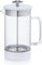 Barista & Co Core French Press Coffee Maker - Plastic Free Tea and Coffee Strainer with Borosilicate Glass Beaker, Metal Filter and Removable Steel Base - White 1000ml