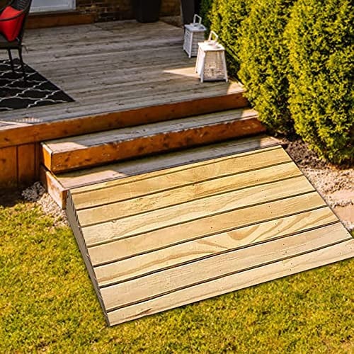 RENLXFI Rampe Rampen Garten-Rampen Für Rollstühle, Tragbare Rutschsicher Schwelle Handicap-Rampe, Einstiegsrampe Für Pkw-Hebebühne Niedrige Pkw LKW (Size : 100x45x18cm/39.4x17.7x7in)