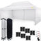 Economic Star Gartenpavillon Wasserdicht mit 3 Seitenteile + 6 Sandsäcke + 4 Seile und Partyzelt Heringe + Schutzhülse für Rennzelt, UV-Schutz 50+ pavillon 3x6 (3x6, Weiß)