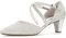 Gabor Damen Riemchen Pumps | Frauen Absatzschuhe | Sandaletten | überkreuzte Riemchen | feine halteriemen | high Heels | Silber | 41 EU - 7.5 UK
