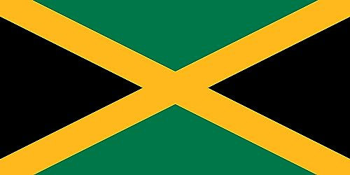 Premium Fahnen Flagge - 90 x 150 cm / 150 cm 90 cm - aus Polyester mit goldenen Ösen - Langlebig und Wetterfest (Jamaika)