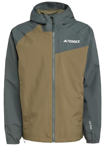 adidas Herren Terrex Multi 2 Layer RAIN.RDY Jacket, Olive Strata/Legend Ivy, XL