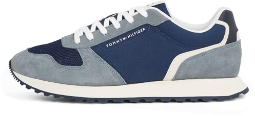 TOMMY HILFIGER Herren Runner Sneaker New Eva Mix Sportlich, Mehrfarbig (Sport Navy), 43