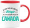 quotedazur - Mug Je N'ai Pas Besoin De Thérapie J'ai Juste Besoin D'Aller Au Canada - Rouge/Céramique