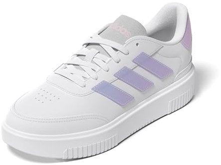 adidas Courtblock Shoes, Scarpe da Ginnastica Donna, Ftwr Bianco Ftwr Bianco Trasparente Rosa, 40 2/3 EU