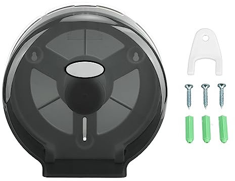 Kommerzieller Jumbo-Toilettenpapierspender, 9-Zoll-Rollen-Toilettenpapierhalter, Badetuchspender, Wandmontage, Einzelrollen-Toilettenpapierspender für Hotelbar, transparentes