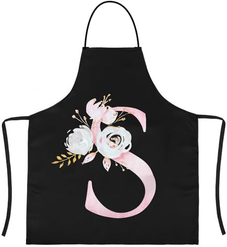 LECTNORE Apron, Black Apron For Women Aprons For Cooking Personalised Apron Waterproof Apron Kitchen Apron Chef Apron For Women Men(1pcs-S)