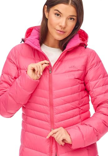 Jeff Green Damen Leichter Daunen Outdoor Mantel Lidia, Farbe:Rasperry Sorber, Größe:42