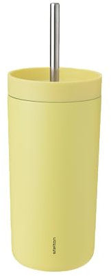 Stelton To Go Sip Thermobecher mit Strohhalm, 0,4 l, vakuumisoliert, langlebig - 400ml, Laevis