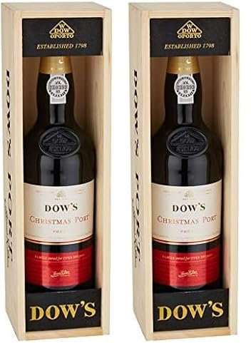 Dow’s Christmas Port Wine in Wooden Gift Box, 75 cl (Pack of 2)