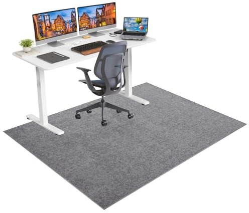 Bodenschutzmatte Bürostuhl Schutzmatte für für Hartböden und Teppich 200 x 220 cm Kratzfest Schreibtischstuhl Unterlage für Parkett Laminat Gaming Teppich Stuhlmatte Bürostuhl Matte für Rollstühle