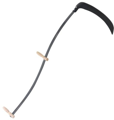 Gecheer Guadaña con Piedra de afilar 145 cm,Guadaña,Multiusos,para jardinería,Ideal para desmalezar