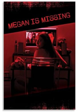 Megan Is Film Missing Found Footage, psychologischer Horror, Retro-Filmposter, Wandkunst, Leinwand, ästhetisches Cover, Poster, Vintage-Musik und Filme, dekoratives Gemälde für Wohnzimmer