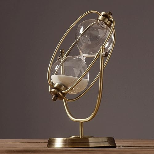 Sablier – Sablier antique pour la maison et le bureau, 15/30/60 minutes, grande horloge de sable rotative vintage, décoration de bureau