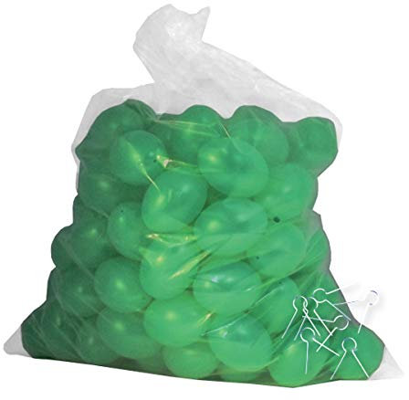 Prell Ostereier Plastik/Kunststoff mit Aufhänger/Aufhängeösen, Eier, Deko, Osterdekoration, zum Bemalen und Dekorieren ca. 60mm 100 Stück grün
