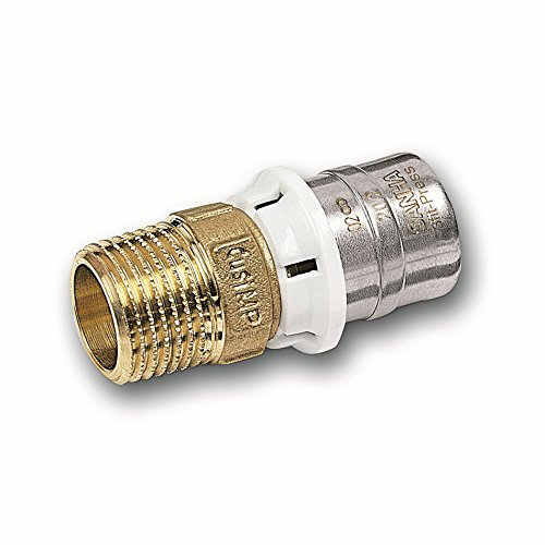 Alu-Verbundrohr Pressfitting bleifrei SANHA Übergangsnippel mit AG 40 mm x 1 1/4 