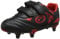 Optimum Boy's Razor 6 Stud Football Boots - Flat Moulded Stud Outsole, Easy Fastening Astro Trainers - PU Leather, Flexible & Comfortable Fit Football Boots - Red (Black/Red), 12 UK 31 EU