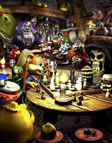 Banjo Kazooie Kunstdruck: Wandkunst, limitiert auf 5.000 Stück weltweit, Querformat, Matte, 14 x 10.8 Zoll