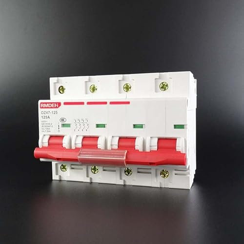 SUNER-EUR Interruttore Aria DZ47 4P 80A 100A 125A 3P + N 380V trifase Interruttore Automatico a Quattro Fili 4p 125A