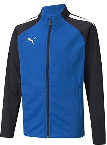 PUMA Unisex Kinder Teamliga Training Jacket Jr Sweater, Electric Blue Lemonade-Puma Black, 140
