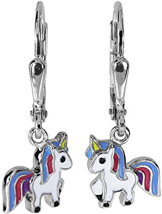 Ohrhänger - Einhorn - Silber 925/000 -,