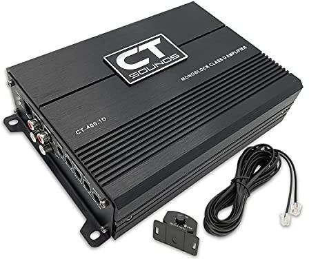 CT Sounds CT-400.1D Compact Class D Car Audio Monoblock Amplifier, 400 Watt RMS