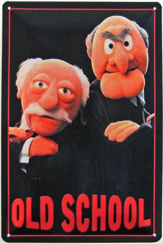 Generisch Metallschild 20 x 30 cm Muppet Show Old School Waldorf Statler