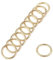 sourcing map 20 Stück O Ringe 0.31(8mm) Metall für Riemen Taschen Gürtel DIY Handwerk Gold Ton
