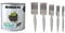 RONSEAL RSLGPCG25L Garden Paint Charcoal, Grey, 2.5 Litre and Harris Essentials Walls & Ceilings Paint Brush Set | Pack of 5 | 0.5, 1, 1.5, 2