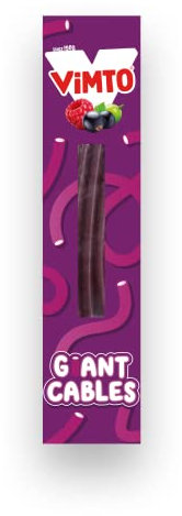 Vimto Giant Cables Sweets, 75 g (Pack of 80)
