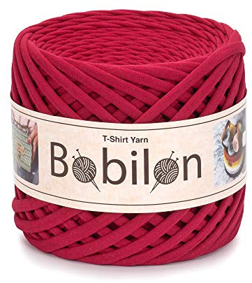 Fettuccini Zpagetti T-Shirt-Garn 5-7 mm – Ruby | Feines Bändchengarn für präzise Makramee- & Häkelarbeiten – Ruby, ideal für filigrane Projekte