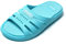 JOMIX Ciabatte Donna Estive Comode Ciabatte Mare Donna Pantofole Gomma Morbida Casa Piscina Spiaggia Bagno SD8069 (Blu, 40)