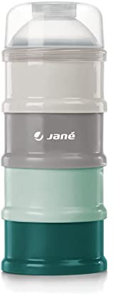 Jané Dosificador con 4 Compartimentos Independientes, Boquilla Dosificadora, para Leche en Polvo y Cereales