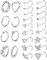 Adramata 26Pcs 20G Nasenpiercing Chirurgenstahl Nasenring Piercing Brillant Nasenstecker Schmetterling Schlangen Nostril Piercing Set Gold Silber Nasenstecker Nasenpiercing für Damen Herren