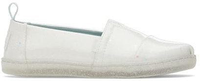 TOMS Classic Alpargata, Flacher Slipper, White Confetti Coated Glitter,