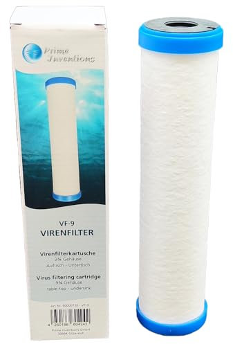 Wasserfilterpatrone VF-9 | filtert Viren, Bakterien, Legionellen | degradiert Medikamenten- Pestizidrückstände | komptibel zu Carbonit Sanuno, Vario HP, WatPass, Aqua Avanti |