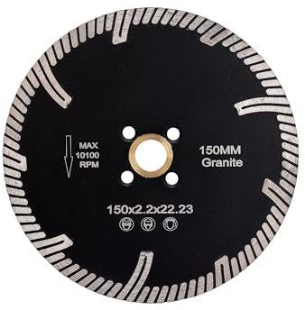 Casaverde 150mm Diamond Turbo Saw Blade,Diamond Blade for Granite and Marble